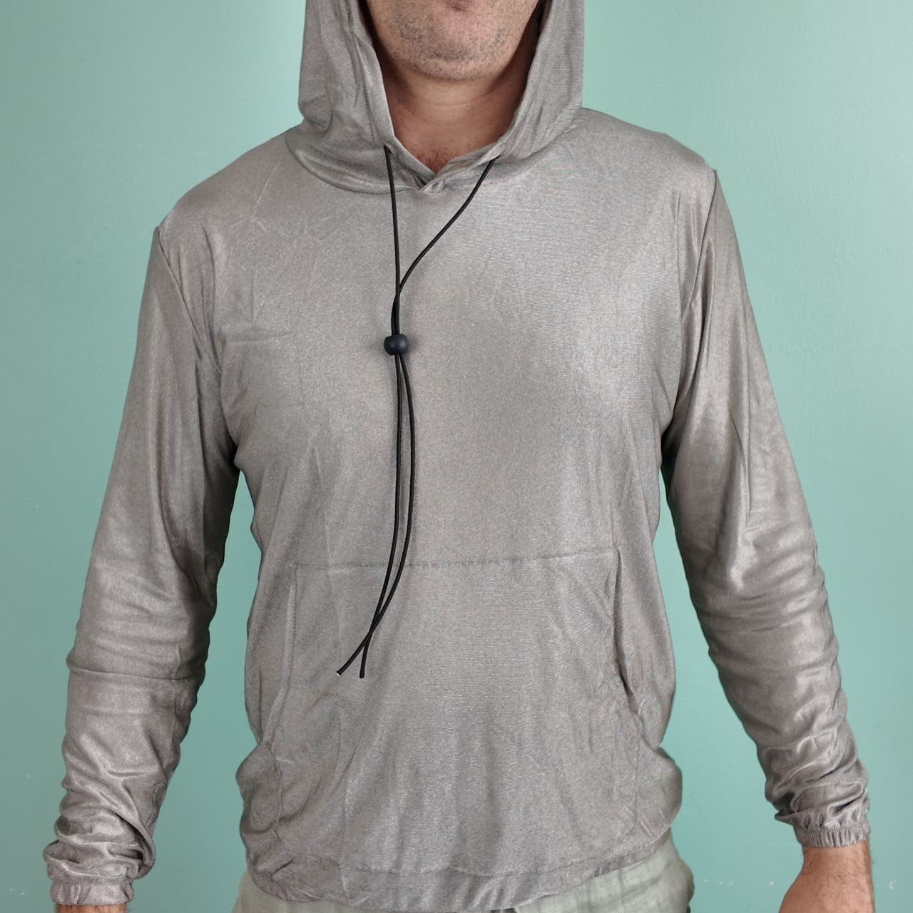 Sweat à capuche anti-ondes Ondalterra-100 % fibre d’argent conductrice-Tailles M, L, XL