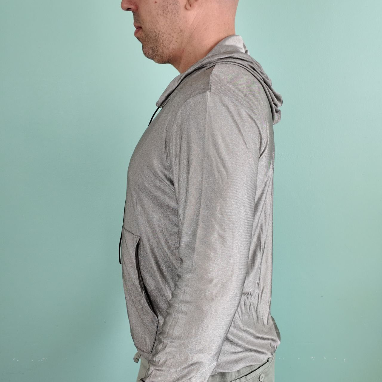 Sweat à capuche anti-ondes Ondalterra-100 % fibre d’argent conductrice-Tailles M, L, XL