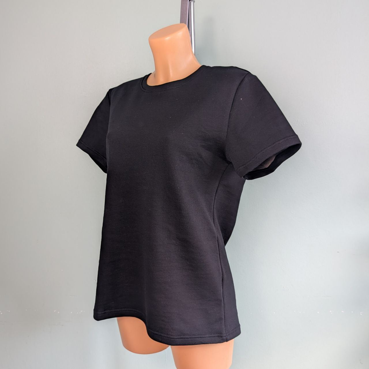T-shirt anti-ondes noir Ondalterra-coton et fibre d’argent- tailles M, L, XL