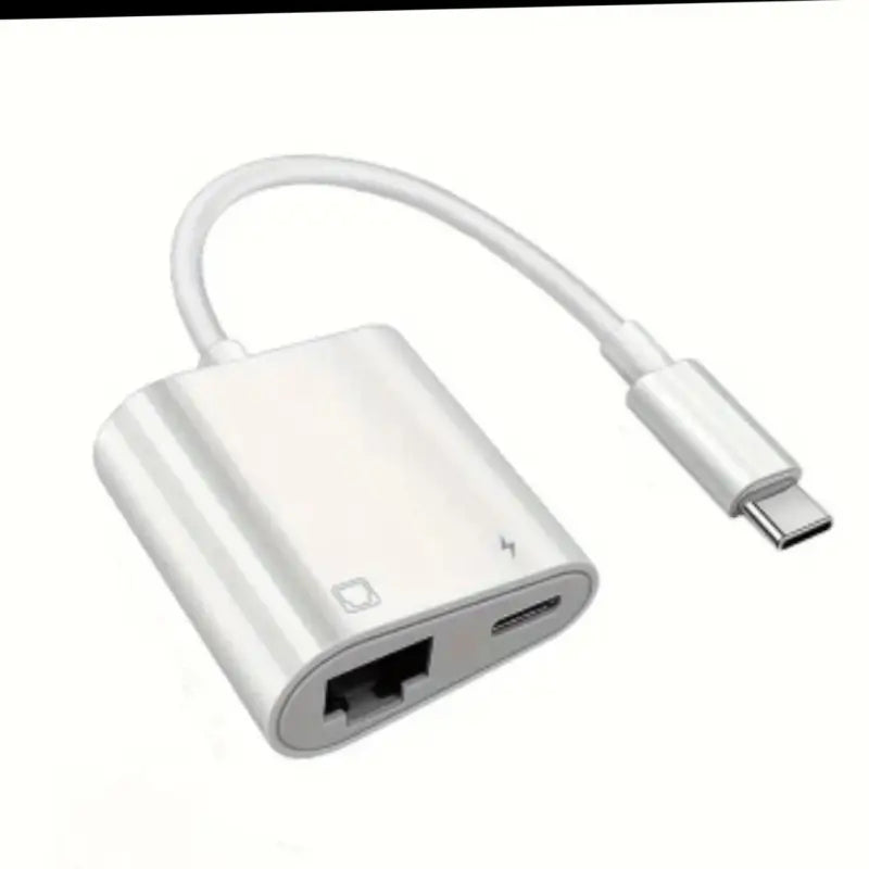 Adaptateur usb-c vers ethernet + connectez votre smartphone ou tablette à internet en filaire sans wifi ni 4g/5g