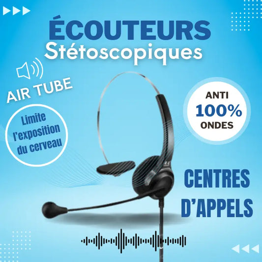 Casque stéthoscopique airtube – la solution anti-ondes pour les centres d’appel par inalterra.fr