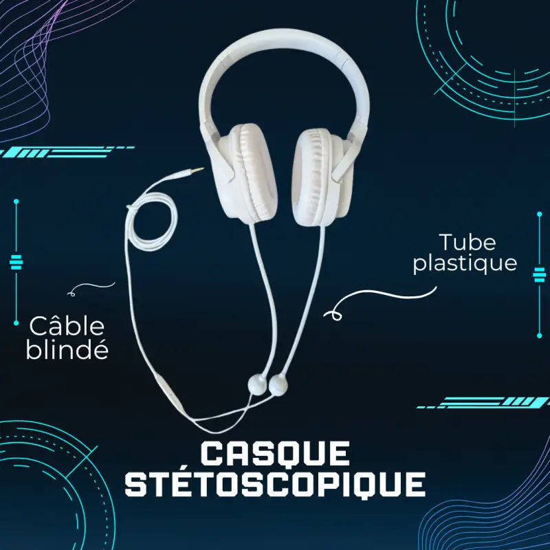 Écouteurs casque air communication anti ondes stétoscopiques ’terra-coustic’jack ou usb-co par inalterra.fr