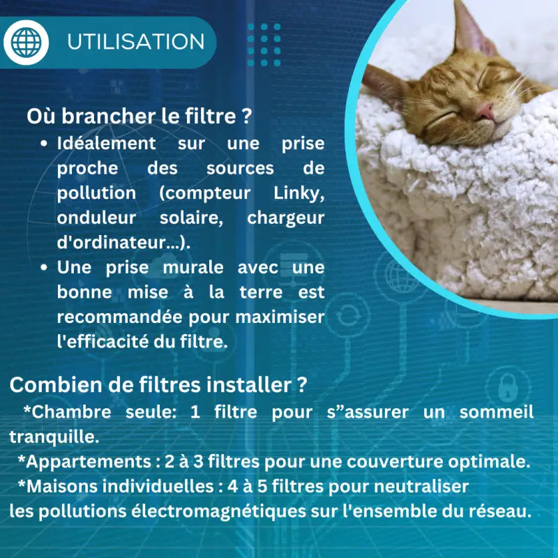 Filtre linky cpl panda15x2-éliminez l’électricité sale et les ondes du réseau électrique par polier