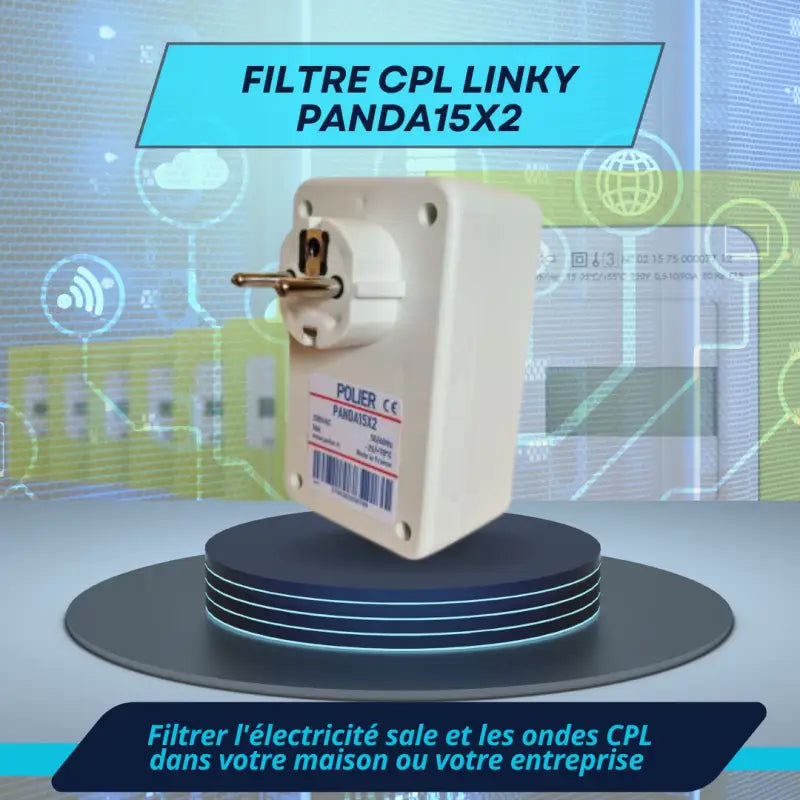 Filtre linky cpl panda15x2-éliminez l’électricité sale et les ondes du réseau électrique par polier