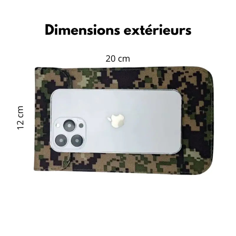 Pochette anti-ondes army – effet faraday par inalterra.fr