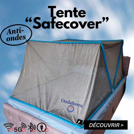 Tente anti-ondes « Safecover»Tente anti-onde 5 faces avec raccordement à la Terre