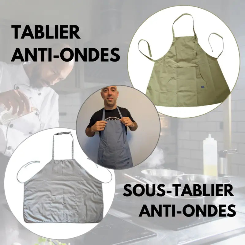 Tablier et sous-tablier anti-ondes emf: protégez-vous des rayonnements plaques à induction par inalterra.fr