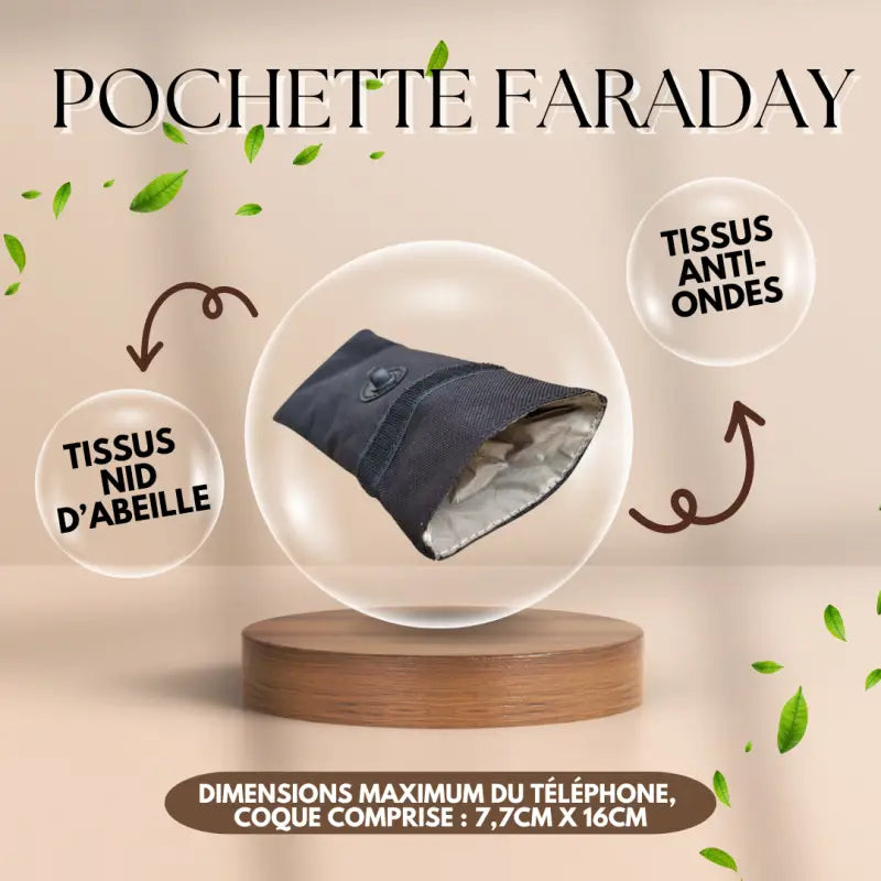 Pochette anti-onde faraday par inalterra.fr