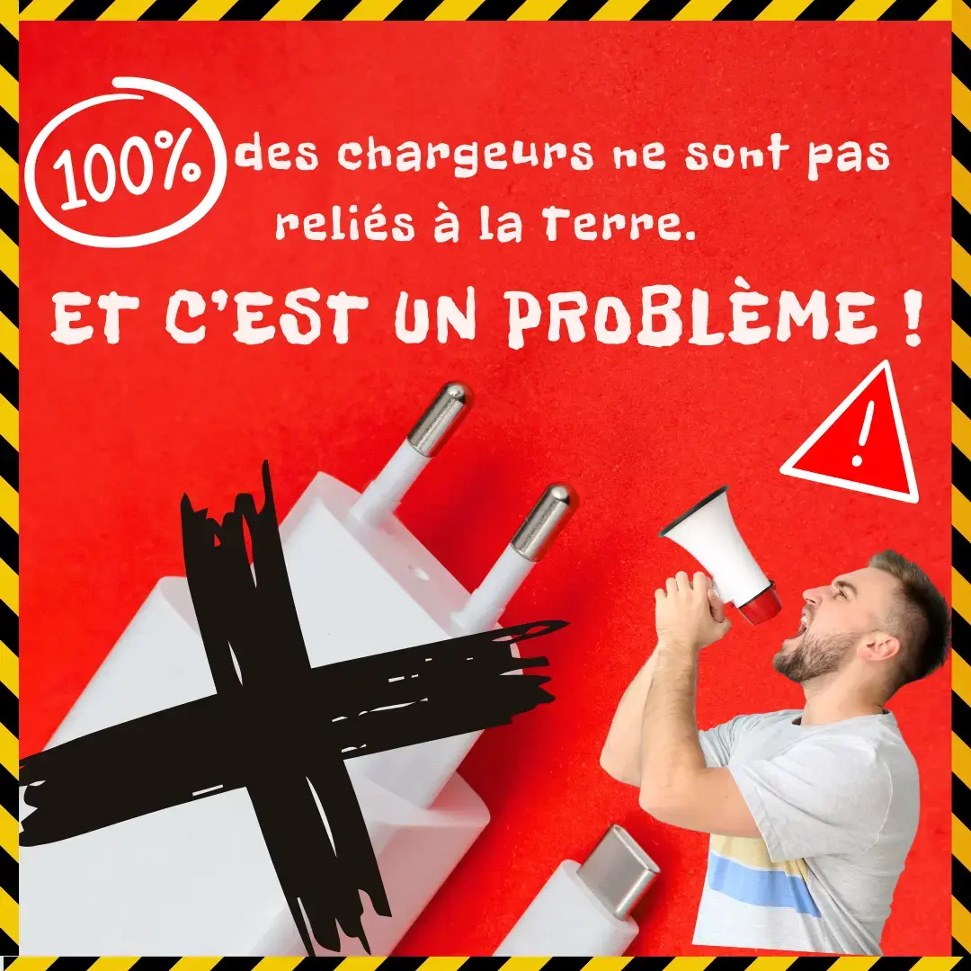 Chargeur WICAYA 65W avec mise à la Terre intégrée USB et USB-C anti-ondes.fr