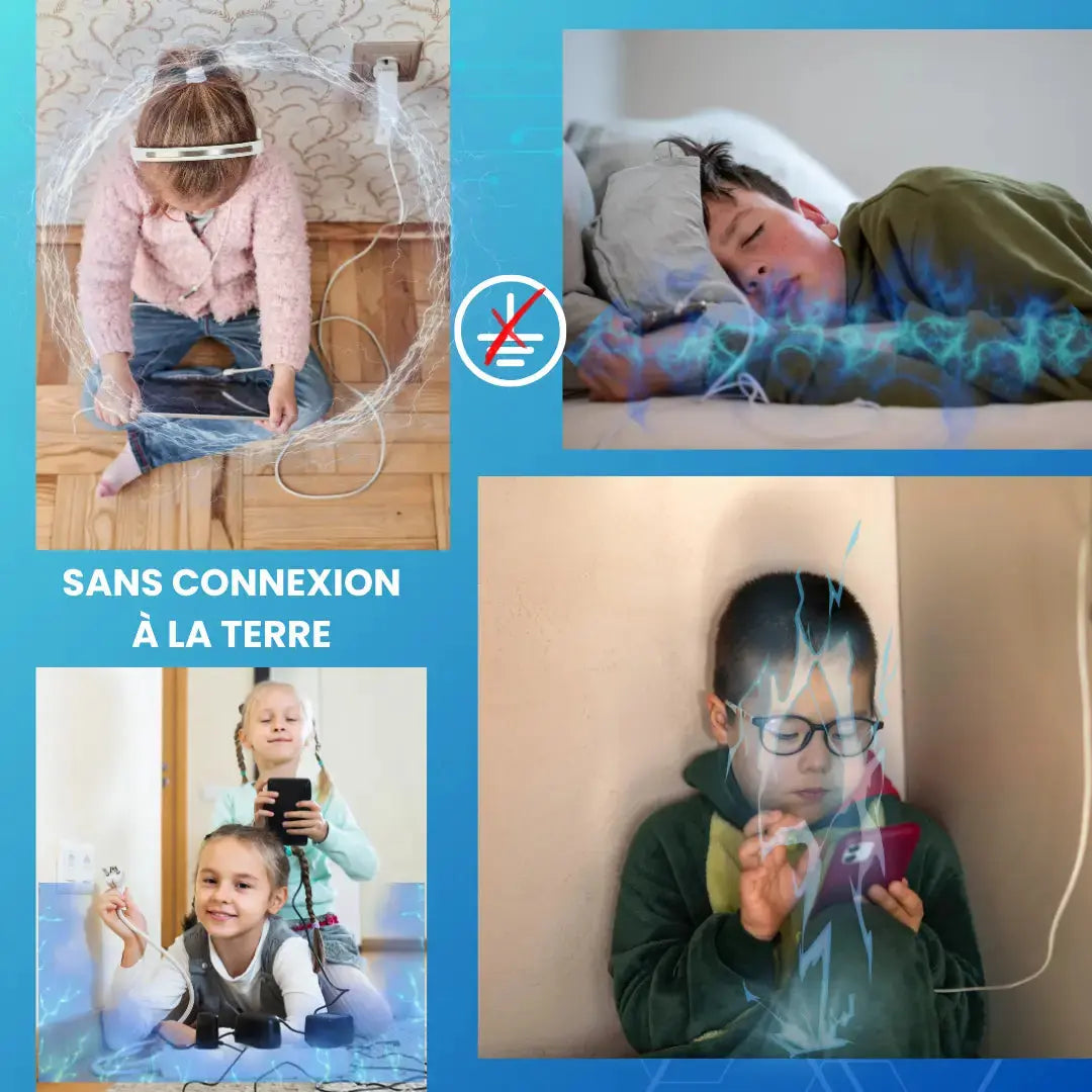 Chargeur WICAYA 65W avec mise à la Terre intégrée USB et USB-C anti-ondes.fr