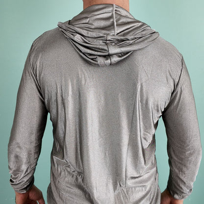 Sweat à capuche anti-ondes Ondalterra-100 % fibre d’argent conductrice-Tailles M, L, XL