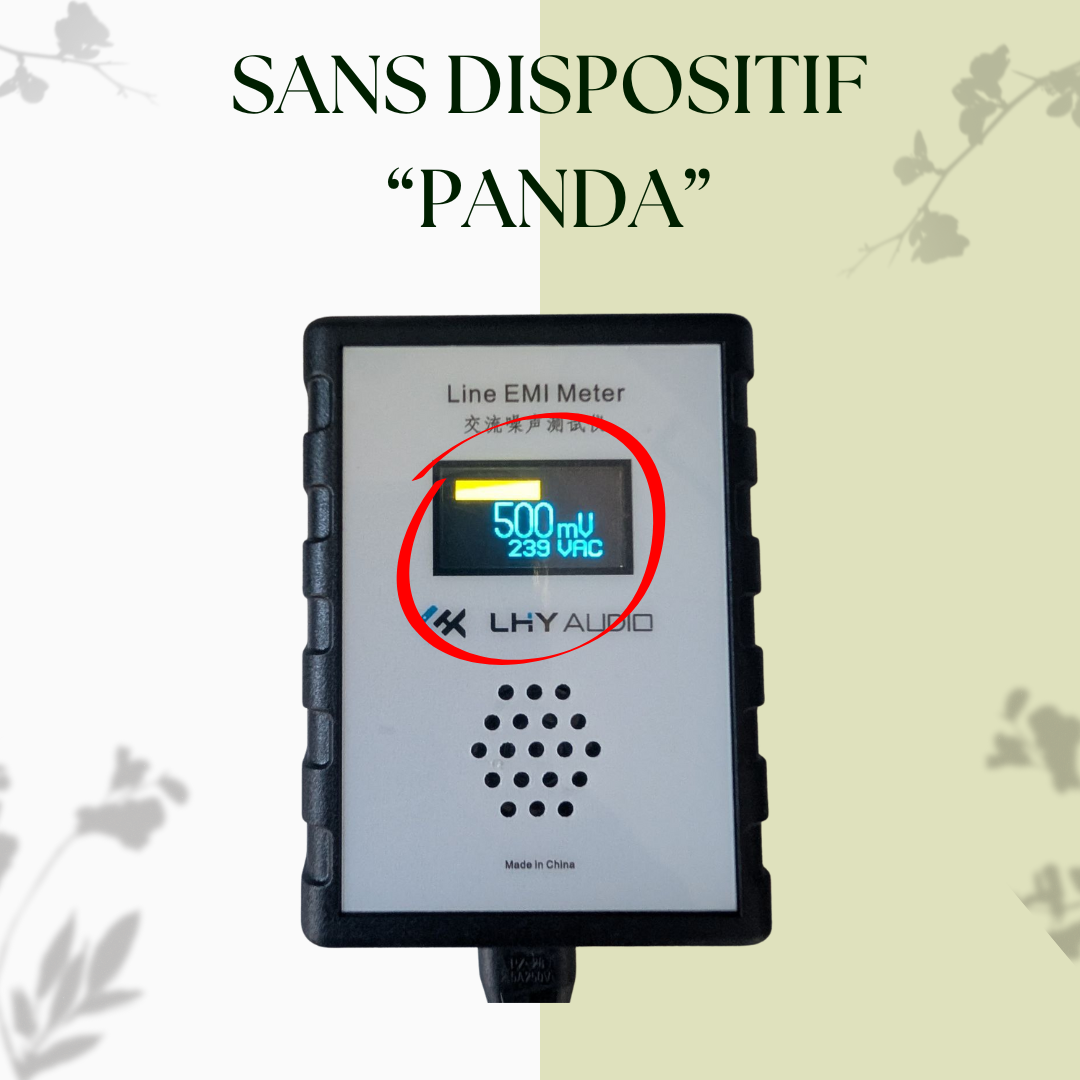 Line EMI Meter — Mesureur d’électricité sale / “dirty electricity” / CPL / Linky, contrôle d’efficacité des filtres "Panda"