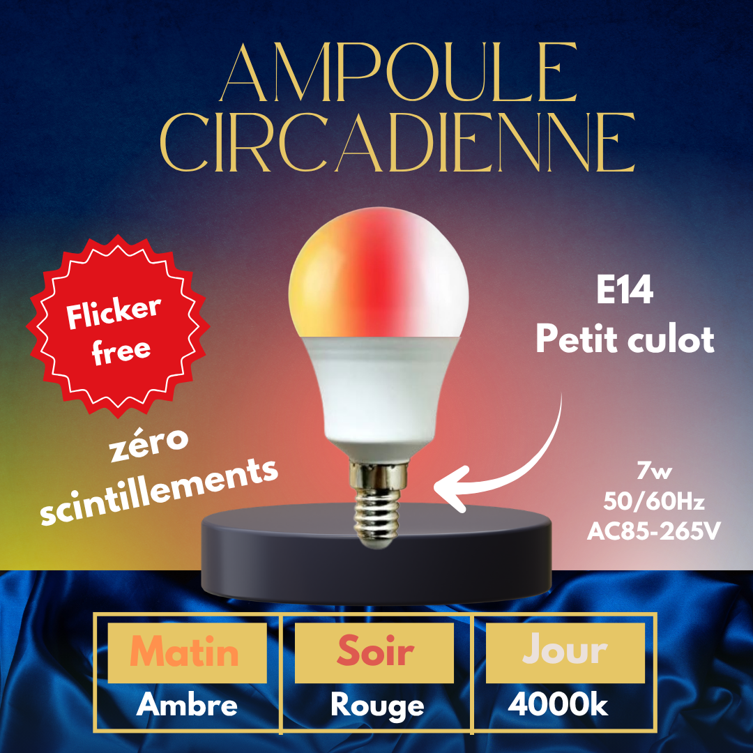 ampoule anti lumiere bleue circadienne