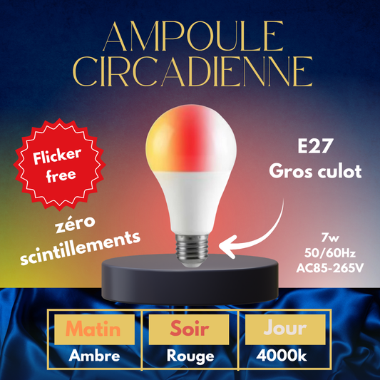 ampoule anti lumiere bleue circadienne