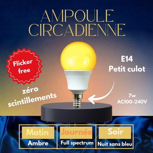 ampoule flicker free anti lumiere bleue circadienne