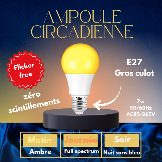 ampoule flicker free anti lumiere bleue circadienne