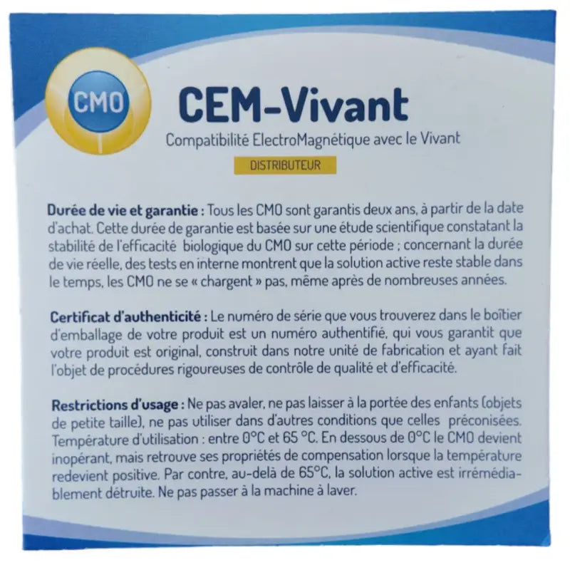 Cmo mp24 pastille pour téléphonne par cem vivant