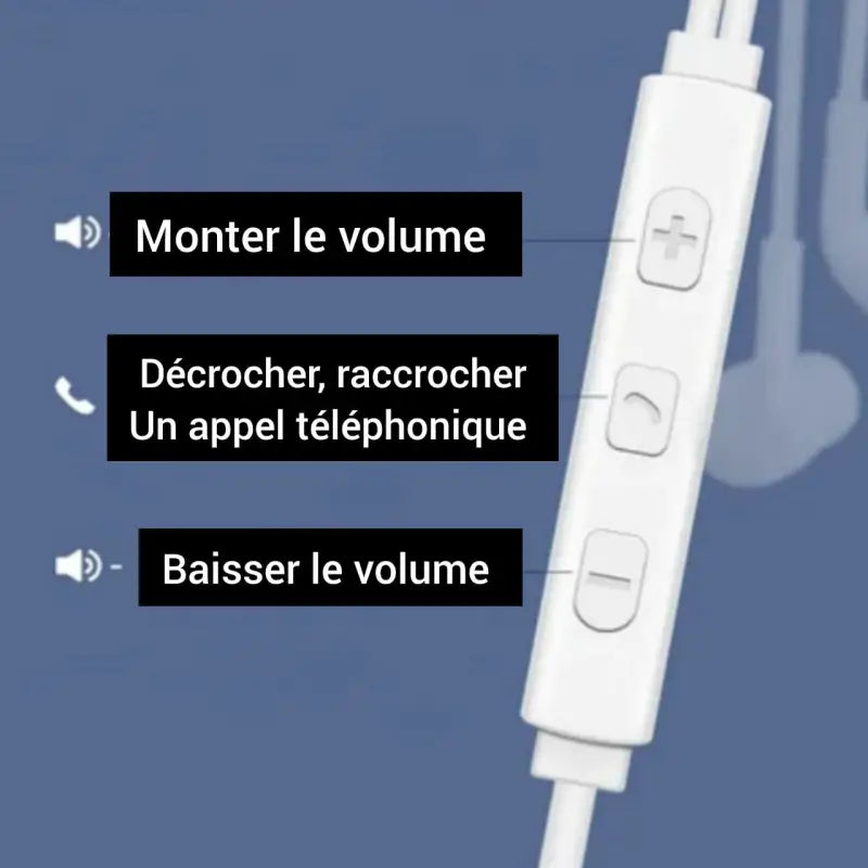 Ecouteurs stétoscopiques air communication type-c/jack par inalterra.fr