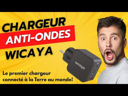 Chargeur WICAYA 65W avec mise à la Terre intégrée USB et USB-C