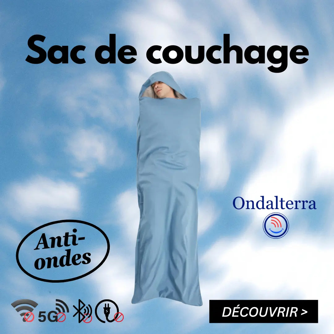 sac de couchage anti-ondes protection radiation EMF