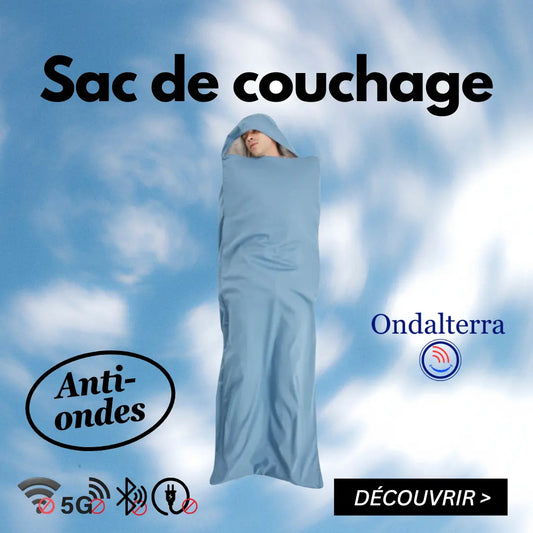 sac de couchage anti-ondes protection radiation EMF
