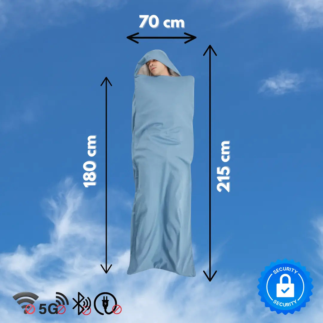 sac de couchage anti-ondes protection radiation EMF taille