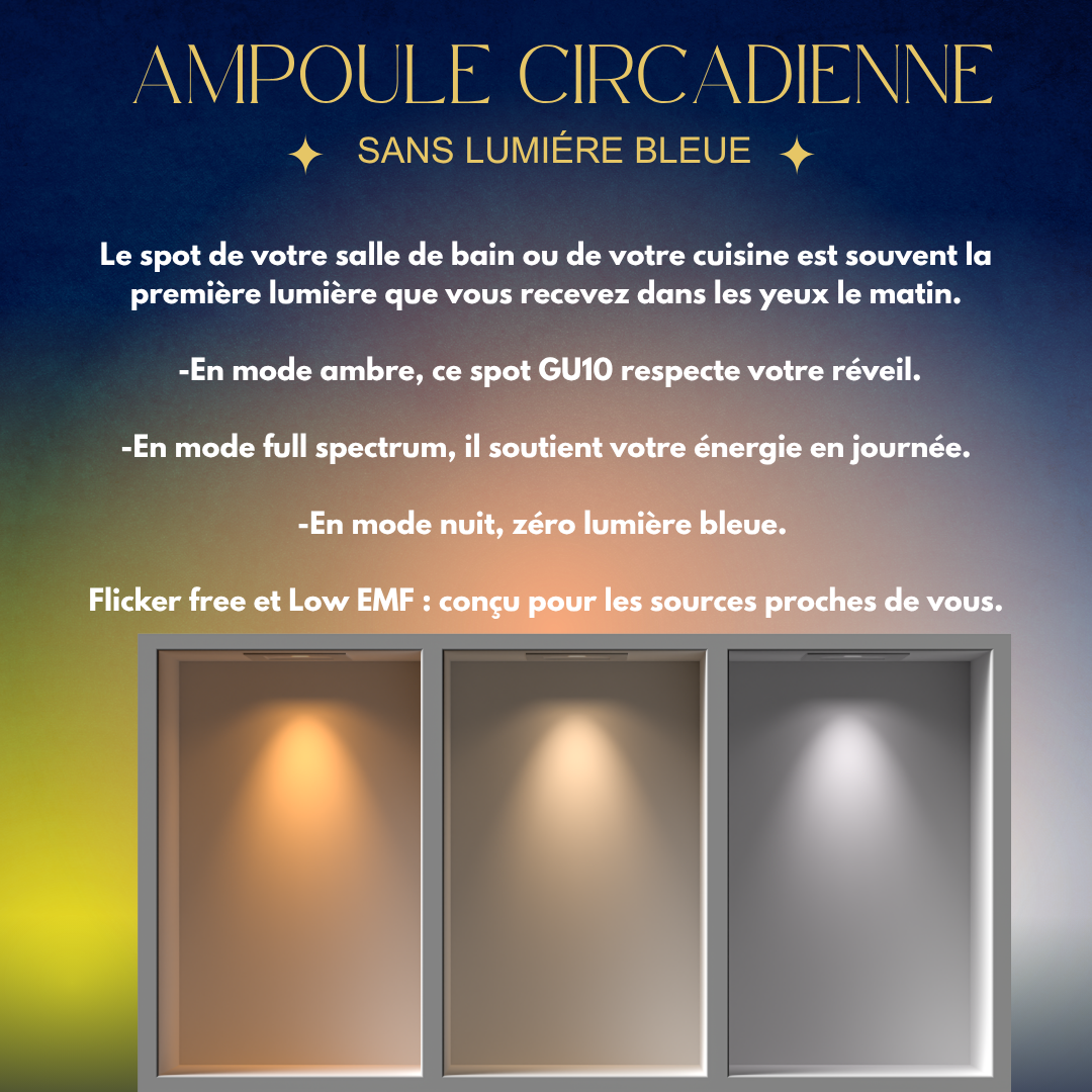 ampoule anti lumiere bleue circadienne