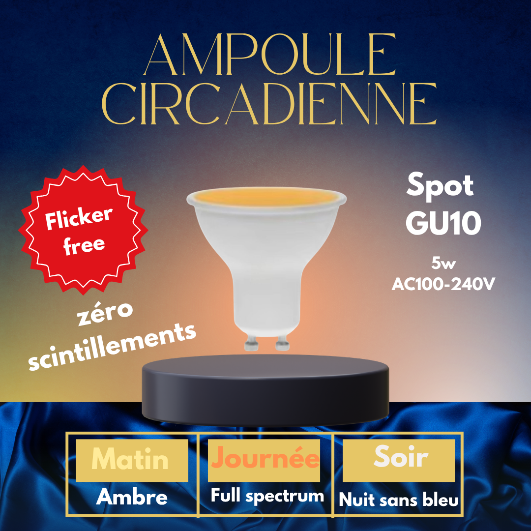 ampoule anti lumiere bleue circadienne