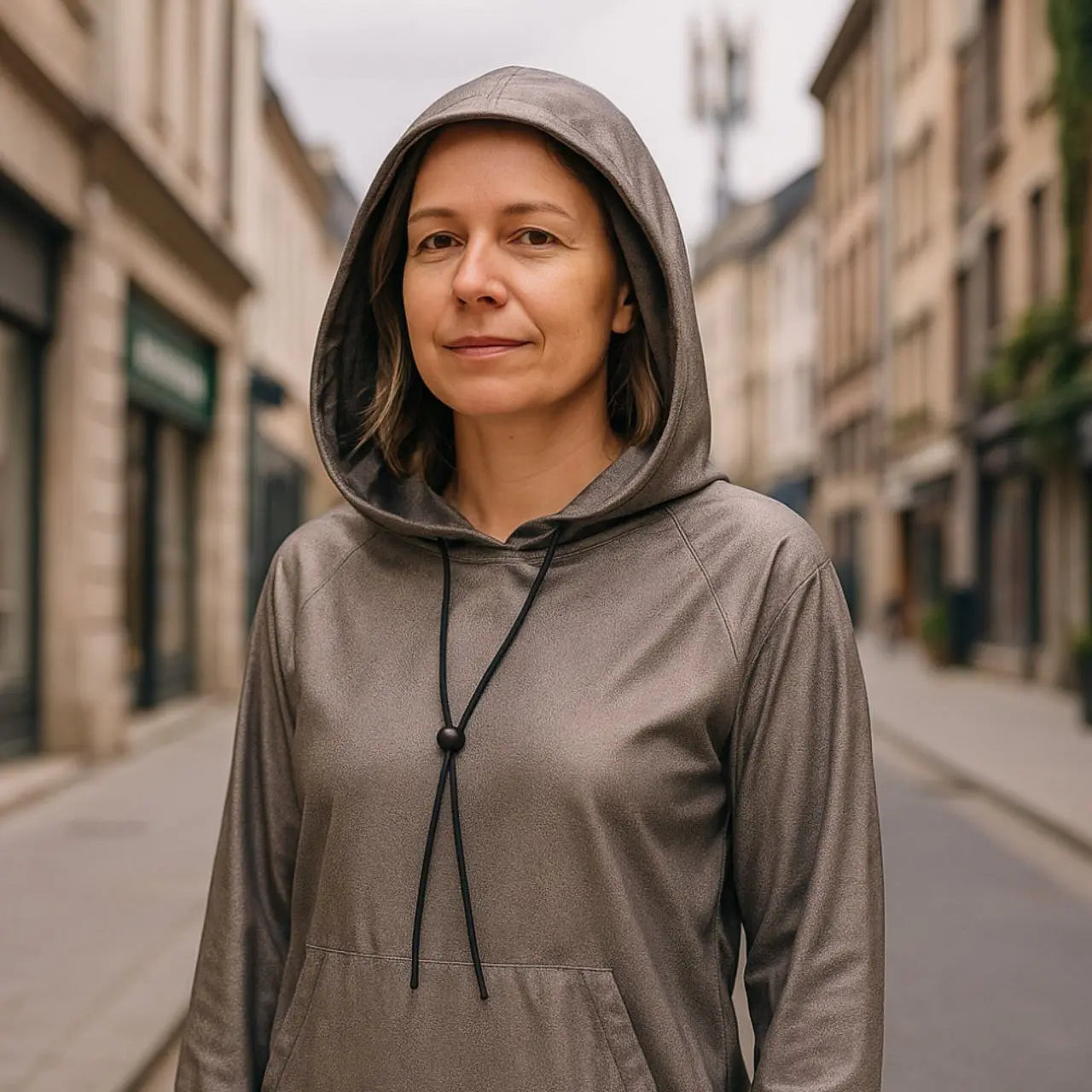 sweat à capuche anti ondes vetement protection radiofréquences EMF wifi 5G bluetooth 
