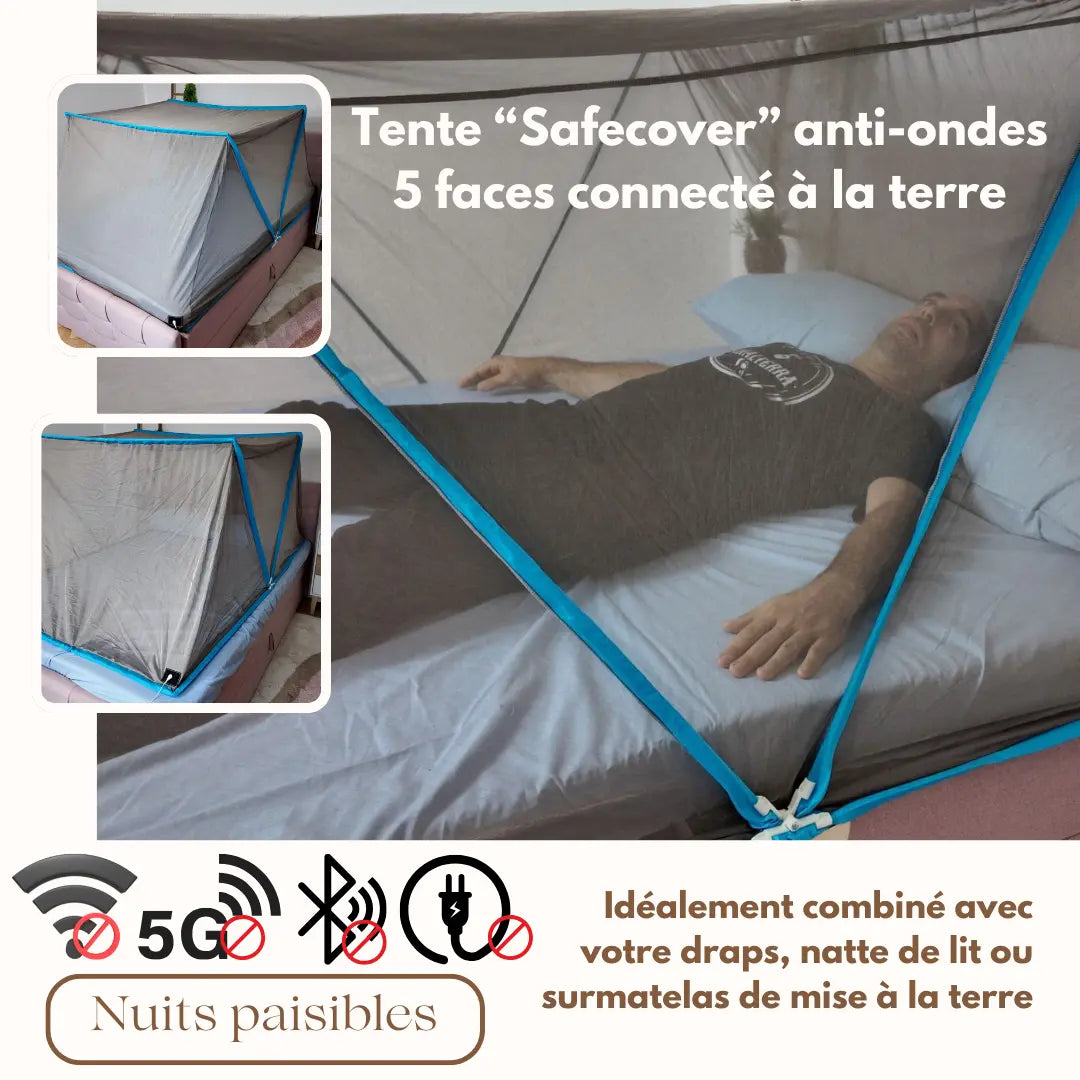 tente anti ondes protection 5G électrosensible cage faraday
